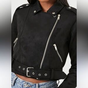 Ashley By 26 International Women's Sz Large Black Leather Jacket